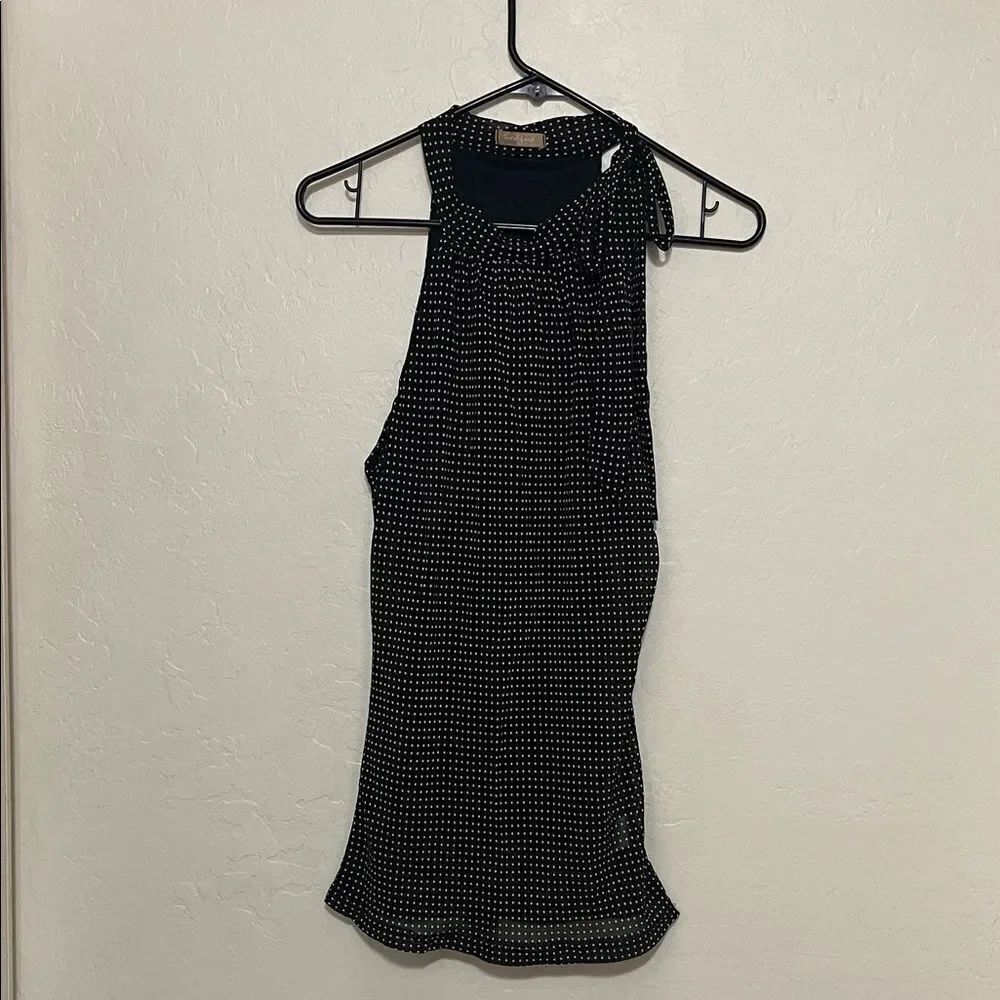 Y2K Forever 21 Black Polka Dot Design Side Tie Top 2000’s Event Party